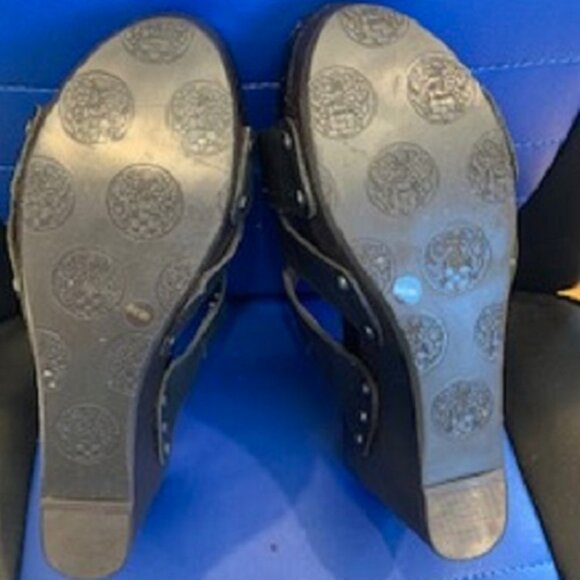 Vince Camuto Women's Leather Upper Wedge Pump Heel Shoes Slip On Sz: 6.5B/36.5 - Picture 6 of 6